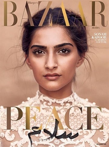 Sonam Kapoor on Harpers Bazaar