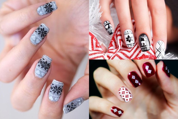 Sweater nail art