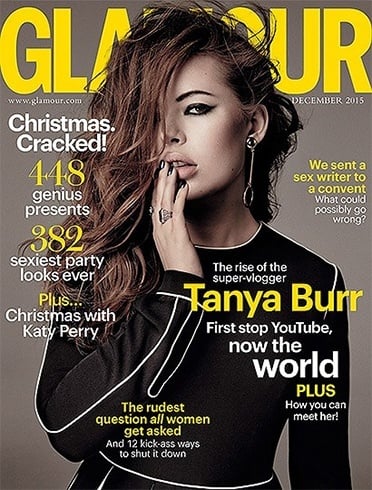 Tanya Burr on Glamour