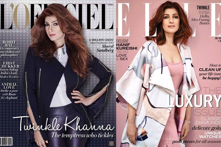 Twinkle Khanna on Magazine Covers