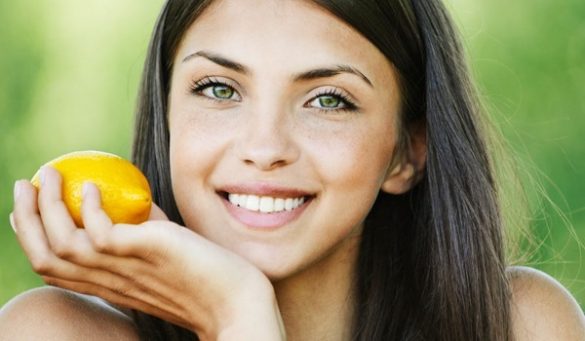 using lemon juice on face