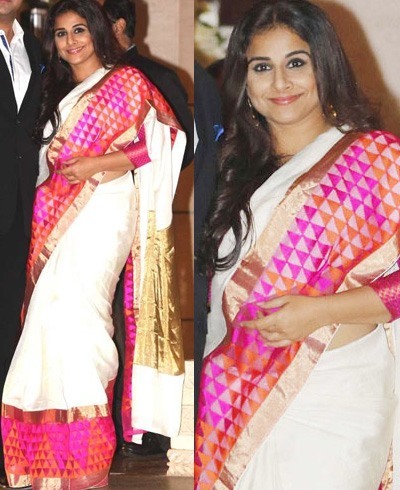 Vidya Balan in silk saree