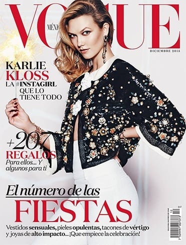 Vogue December 2015 magazine covers