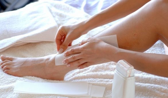 waxing legs at home