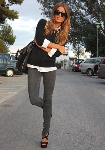 Best Grey Skinny Jeans