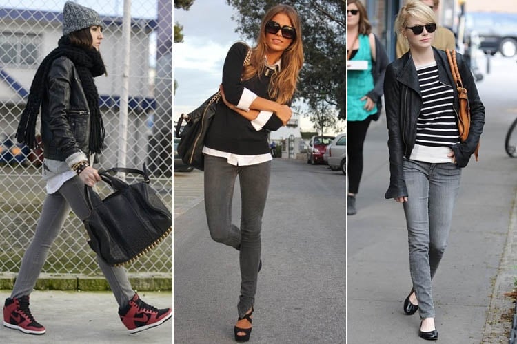 How To Wear Grey Jeans