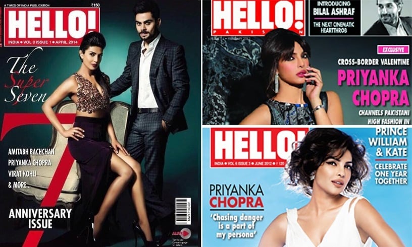 Priyanka Chopra cover girl of HELLO