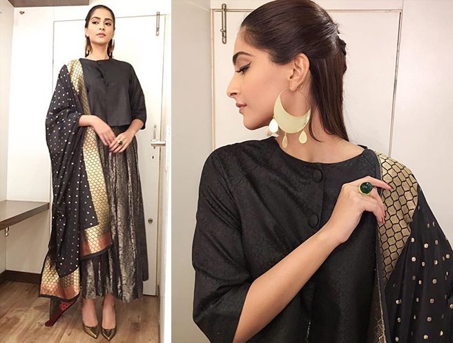 Sonam Kapoor in Ekaya Leela outfit