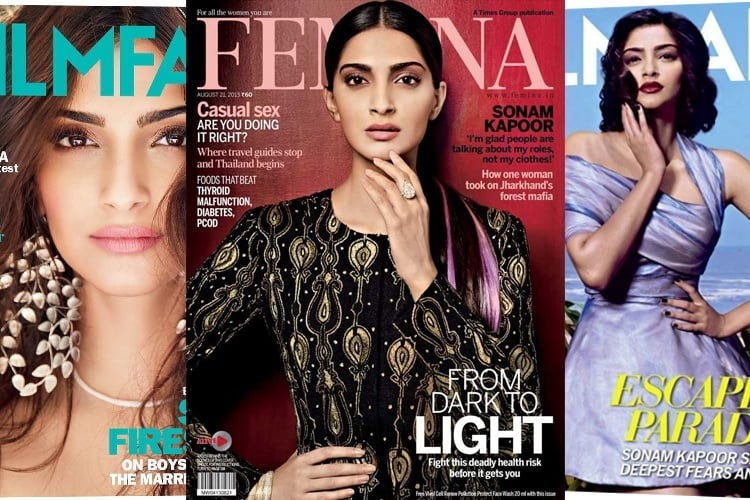 Sonam Kapoor magazine covers