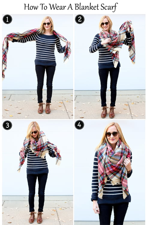 Kerchief Style with blanket scarf