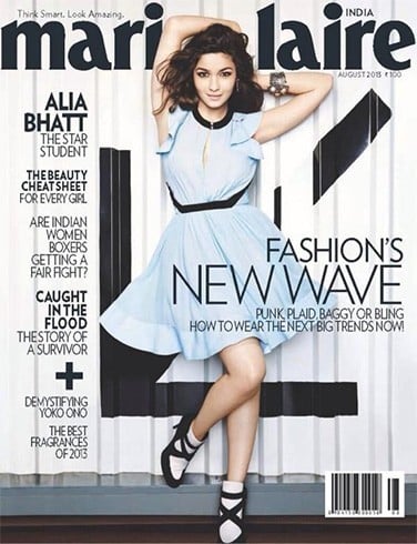 Alia Bhatt on magazine cover photoshoot