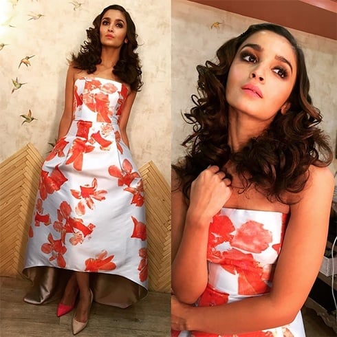 Alia Bhatt in Sachin and Babi high low gown