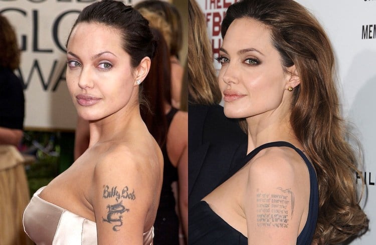 Angelina Jolie Regret Tattoo