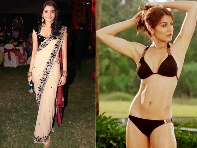 Anushka Sharma in Saree and Bikini