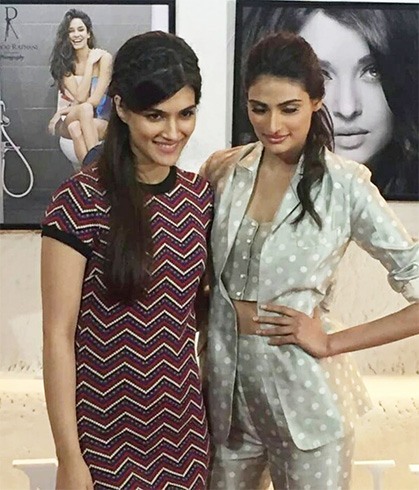 Athiya Ahetty and Kriti Sanon at Dabboo Ratnani Calender launch