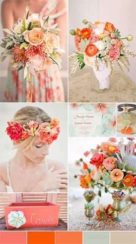 Color Palettes 2016 For Weddings