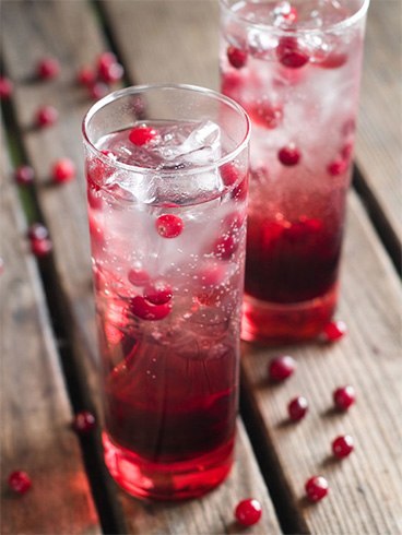 Cranberries In Water