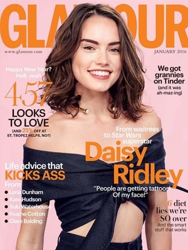 Daisy Ridley on Glamour