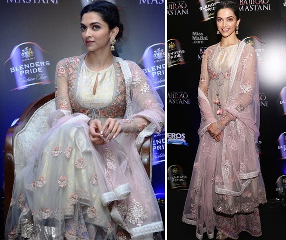 Deepika Padukone at Bajirao Mastani Promotions