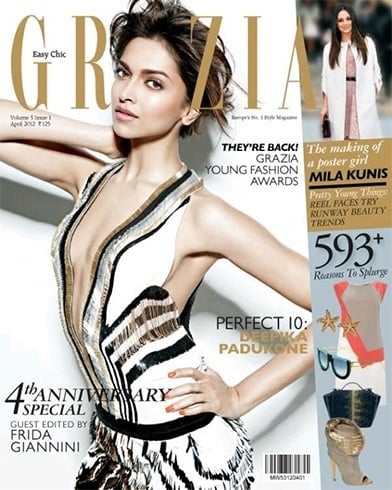 Deepika Padukone on Grazia