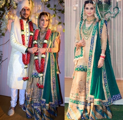 Dia Mirza wedding lehenga