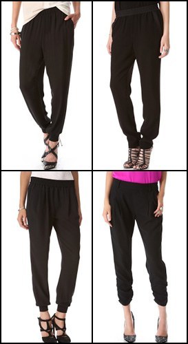 Drapey pants for women