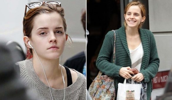 emma watson no makeup