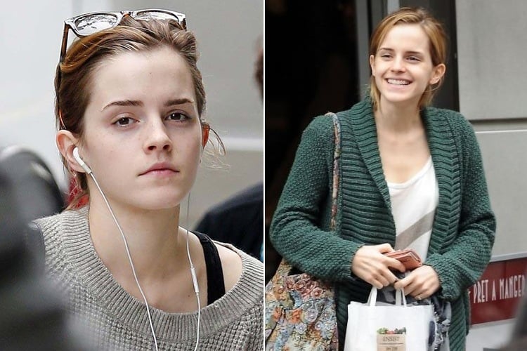 emma watson without makeup