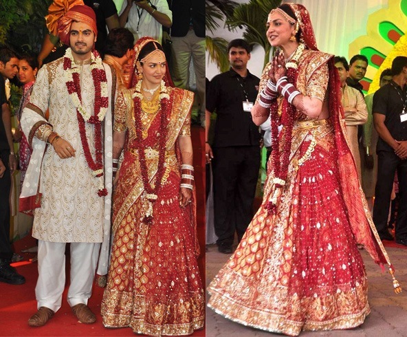 Esha Deol wedding dress