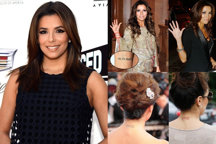 Eva Longoria Tattoos Removed