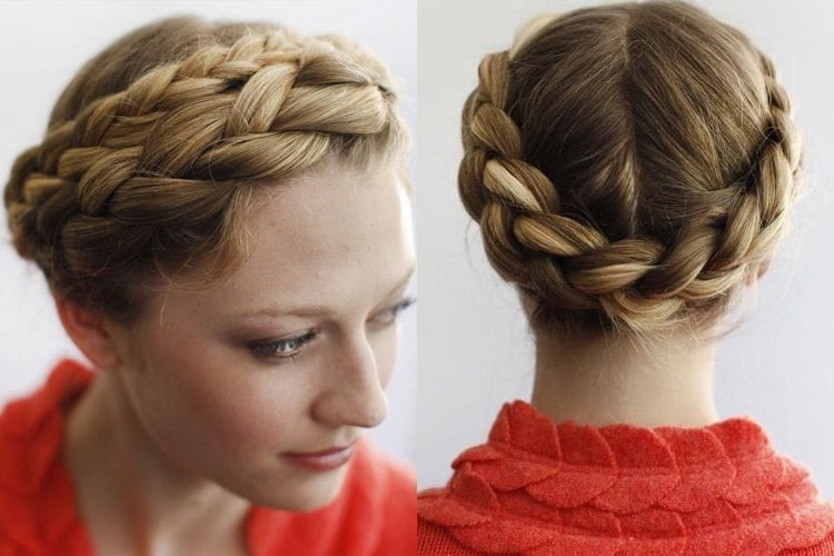 French braid crown