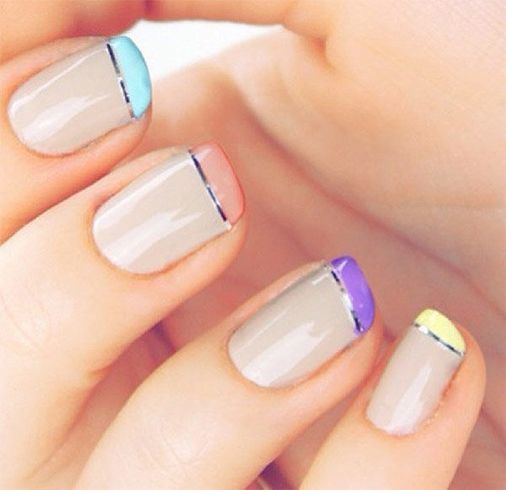 French Nails With A Twist