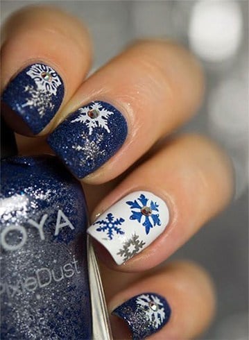SnowFlakes Nail Art