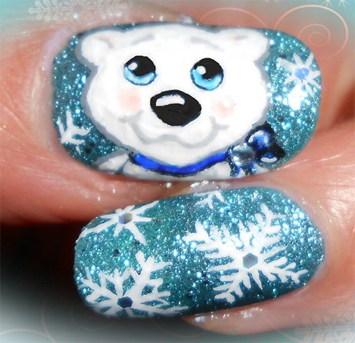 Frosty Nail Art