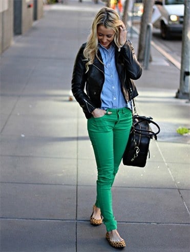 Green denims