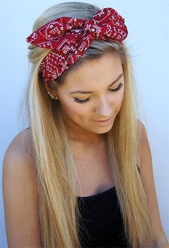 how to wear a bandana in your hair
