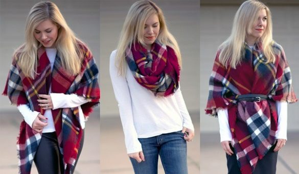 How To Wear a Blanket Scarf