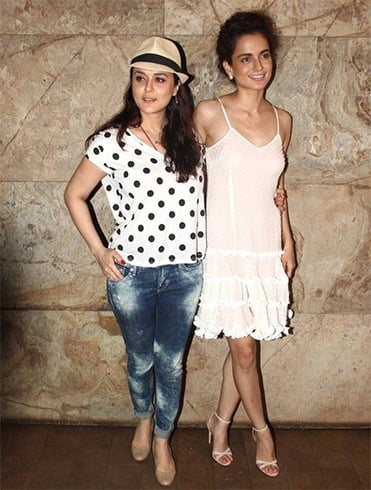 Kangana Ranaut and Preity Zinta