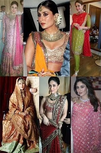 Kareena Kapoor Wedding Dresses