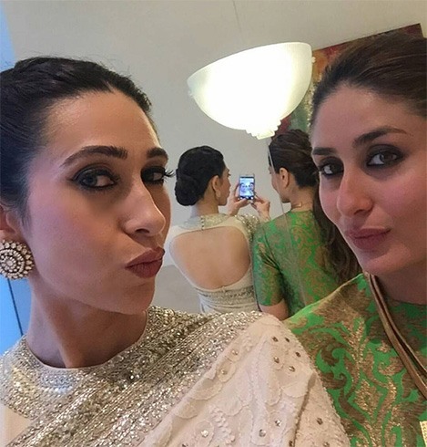 Karisma and Kareena Pouting