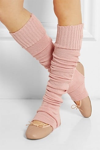 Beenwarmers met balletschoenen