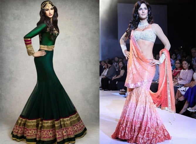 Mermaid cut lehenga