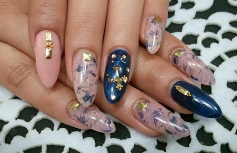 pretty long nail design