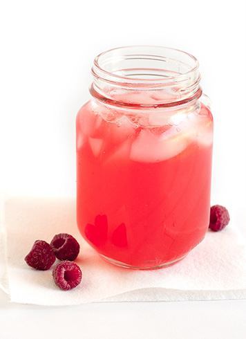 Raspberries In Water