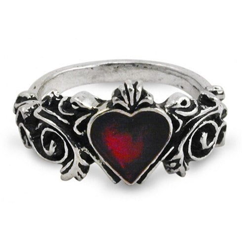 Red heart ring