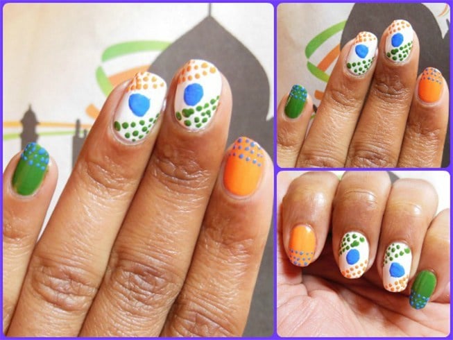 Republic Day Nail Art