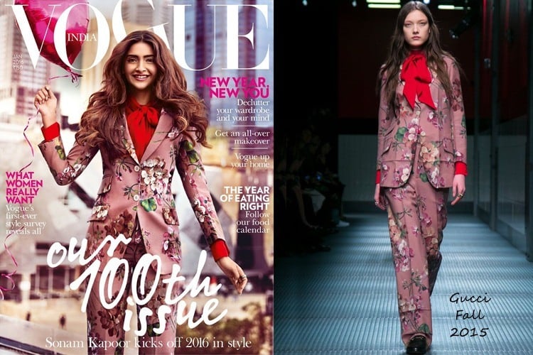 Sonam Kapoor on Vogue India January 2016