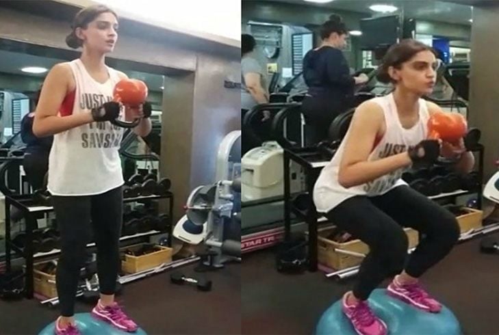 Sonam Kapoor workout