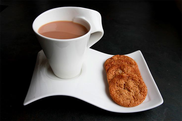 Tea with biscuits