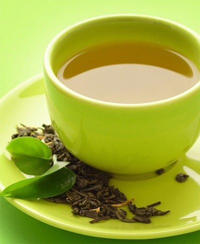 Unsweetened green tea